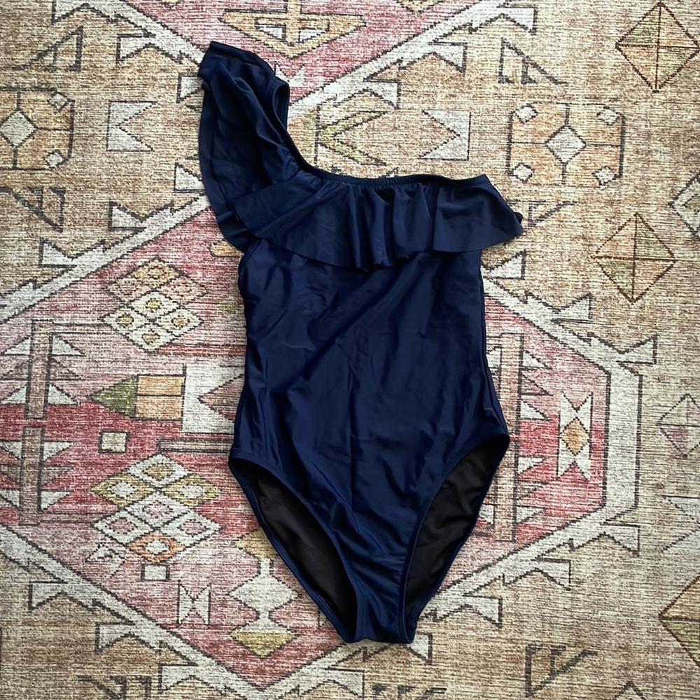 J Crew One shoulder one piece